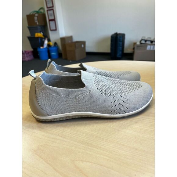 David Tate Gray Elastic Slip On Sneakers sz 9WW EUC - Picture 1 of 7